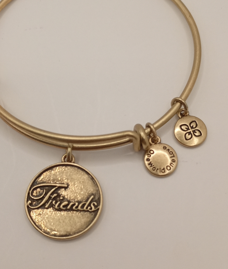 Urban Leaves ULUS009VG Bracelet Charm Bangle Gold Metal Bangle Friends Gold Tone Unisex - Image 3