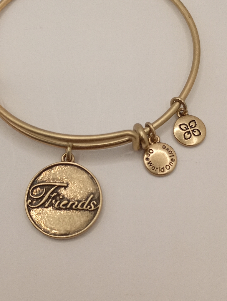 Urban Leaves ULUS009VG Bracelet Charm Bangle Gold Metal Bangle Friends Gold Tone Unisex - Image 3