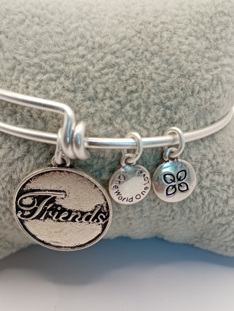 Urban Leaves ULUS009VS Bracelet Charm Silver Metal Bangle Friends Vintage Silver Women - Image 4