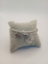 Urban Leaves ULUS009VS Bracelet Charm Silver Metal Bangle Friends Vintage Silver Women - Image 5