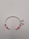 URBAN LEAVES ULBO003VS Bracelet Charm Silver Metal, Fabric Bangle Gypsy Silver Women - Image 1