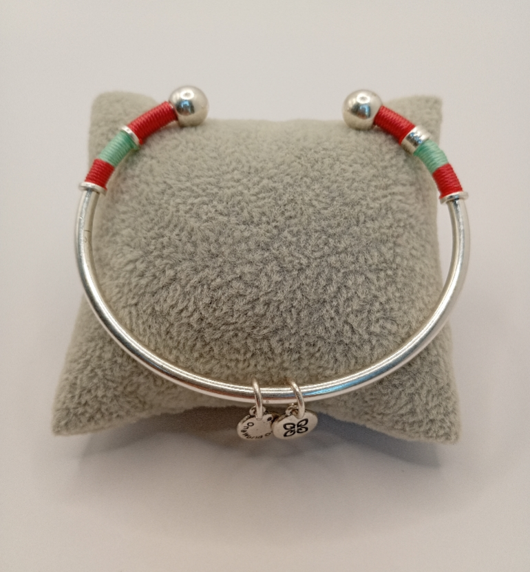 URBAN LEAVES ULBO003VS Bracelet Charm Silver Metal, Fabric Bangle Gypsy Silver Women - Image 3
