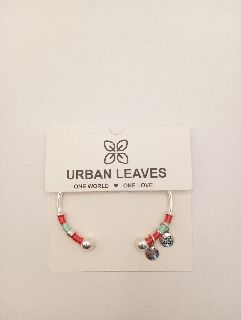 URBAN LEAVES ULBO003VS Bracelet Charm Silver Metal, Fabric Bangle Gypsy Silver Women - Image 5
