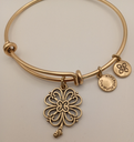 Urban Leaves ULSY003VG Bracelet Charm Gold Metal Bangle Magic Flower Vintage Gold Women - Image 3