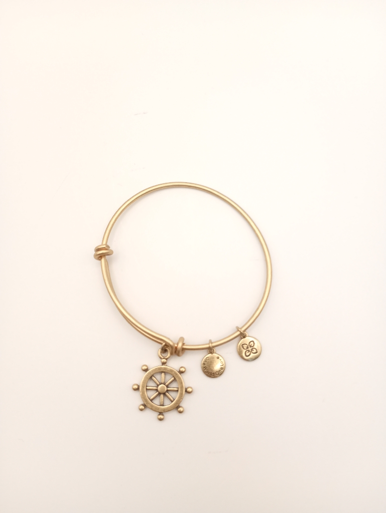 Urban Leaves ULOC001VG Bracelet Charm Gold Metal Bangle Steering Wheel Gold Vintage Woman - Image 1