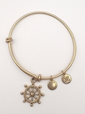 Urban Leaves ULOC001VG Bracelet Charm Gold Metal Bangle Steering Wheel Gold Vintage Woman - Image 2