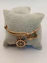 Urban Leaves ULOC001VG Bracelet Charm Gold Metal Bangle Steering Wheel Gold Vintage Woman - Image 4