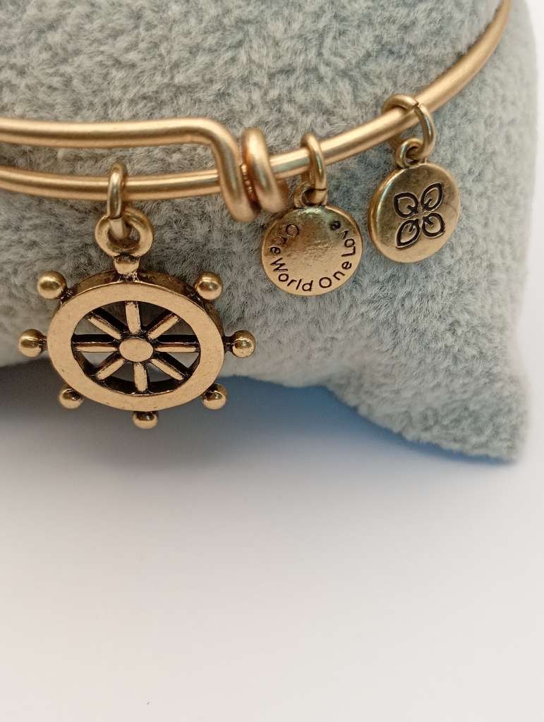 Urban Leaves ULOC001VG Bracelet Charm Gold Metal Bangle Steering Wheel Gold Vintage Woman - Image 5
