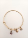 Urban Leaves ULGE006VG Bracelet Charm Gold Metal Bangle Pink Drop Vintage Gold Women - Image 2