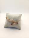 Urban Leaves ULGE006VG Bracelet Charm Gold Metal Bangle Pink Drop Vintage Gold Women - Image 4