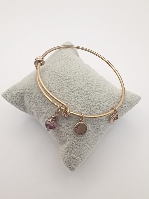 Urban Leaves ULGE006VG Bracelet Charm Gold Metal Bangle Pink Drop Vintage Gold Women - Image 5
