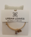Urban Leaves ULGE006VG Bracelet Charm Gold Metal Bangle Pink Drop Vintage Gold Women - Image 6