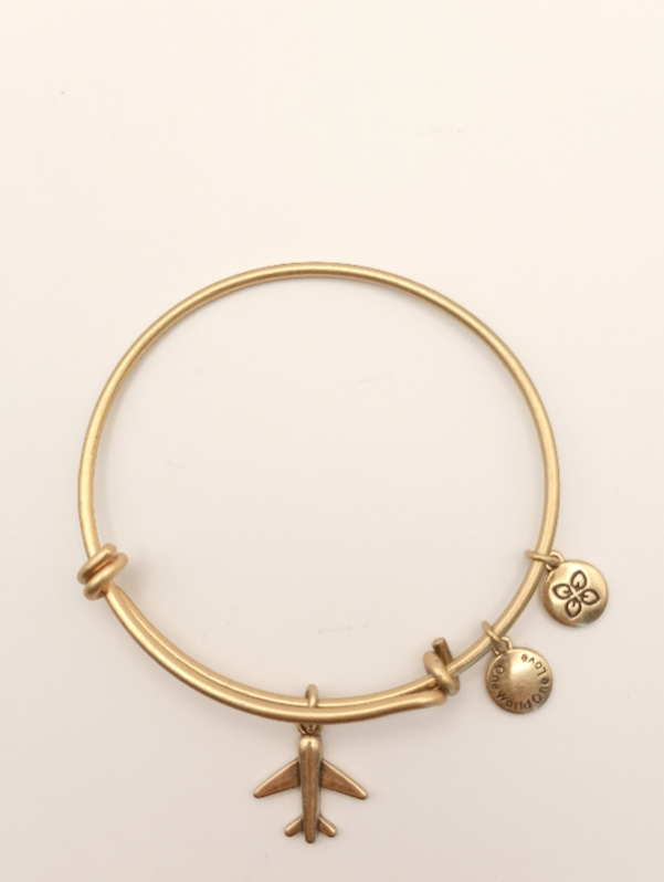 Urban Leaves ULUS004VG Bracelet Bangle Gold Metal Bangle Jetplane Vintage Gold Unisex - Image 2