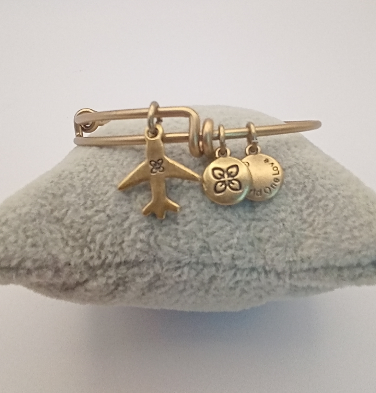 Urban Leaves ULUS004VG Bracelet Bangle Gold Metal Bangle Jetplane Vintage Gold Unisex - Image 3