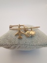 Urban Leaves ULUS004VG Bracelet Bangle Gold Metal Bangle Jetplane Vintage Gold Unisex - Image 3