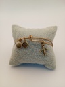 Urban Leaves ULUS004VG Bracelet Bangle Gold Metal Bangle Jetplane Vintage Gold Unisex - Image 4