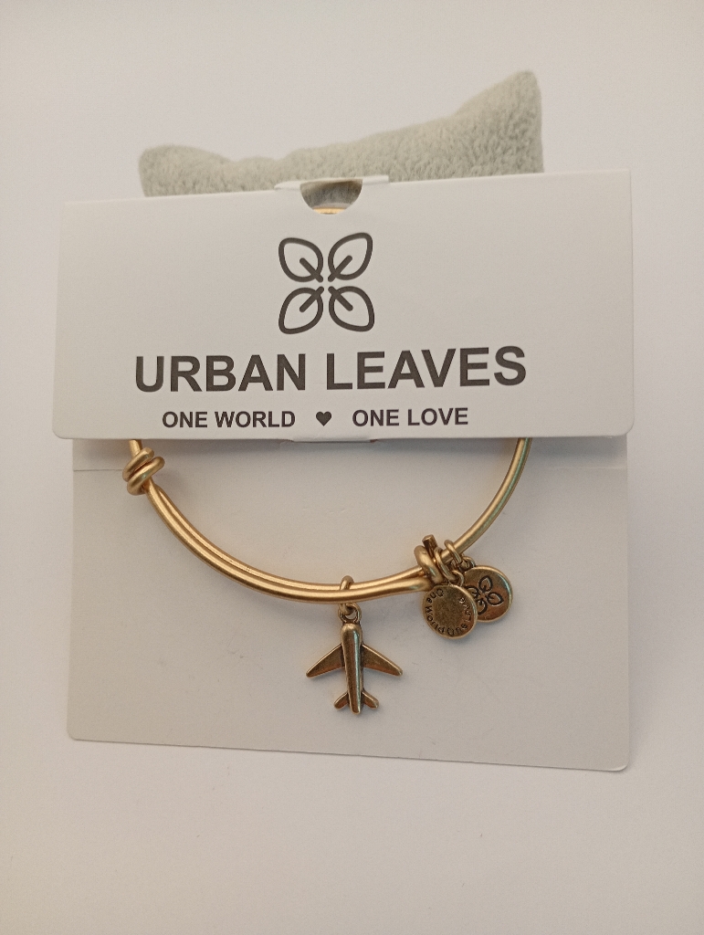 Urban Leaves ULUS004VG Bracelet Bangle Gold Metal Bangle Jetplane Vintage Gold Unisex - Image 5