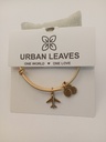 Urban Leaves ULUS004VG Bracelet Bangle Gold Metal Bangle Jetplane Vintage Gold Unisex - Image 5