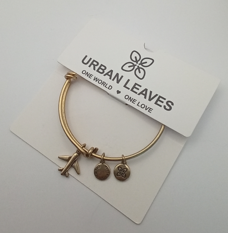 Urban Leaves ULUS004VG Bracelet Bangle Gold Metal Bangle Jetplane Vintage Gold Unisex - Image 6