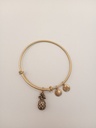 Urban Leaves ULFR001VG Bracelet Charm Gold Metal Bangle Pineapple Gold Tone Women - Image 2