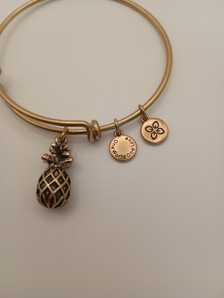 Urban Leaves ULFR001VG Bracelet Charm Gold Metal Bangle Pineapple Gold Tone Women - Image 3