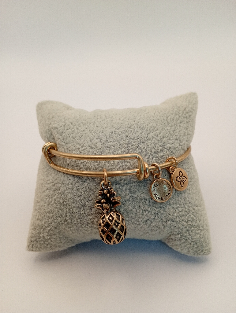 Urban Leaves ULFR001VG Bracelet Charm Gold Metal Bangle Pineapple Gold Tone Women - Image 4
