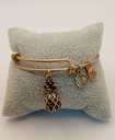 Urban Leaves ULFR001VG Bracelet Charm Gold Metal Bangle Pineapple Gold Tone Women - Image 4