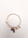 URBAN LEAVES ULPL003VG Bracelet Charm Gold Metal Bangle Africa Map Vintage Gold Unisex - Image 1