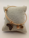 URBAN LEAVES ULPL003VG Bracelet Charm Gold Metal Bangle Africa Map Vintage Gold Unisex - Image 4