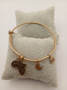 URBAN LEAVES ULPL003VG Bracelet Charm Gold Metal Bangle Africa Map Vintage Gold Unisex - Image 5
