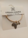 URBAN LEAVES ULPL003VG Bracelet Charm Gold Metal Bangle Africa Map Vintage Gold Unisex - Image 6
