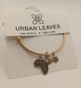 URBAN LEAVES ULPL003VG Bracelet Charm Gold Metal Bangle Africa Map Vintage Gold Unisex - Image 6