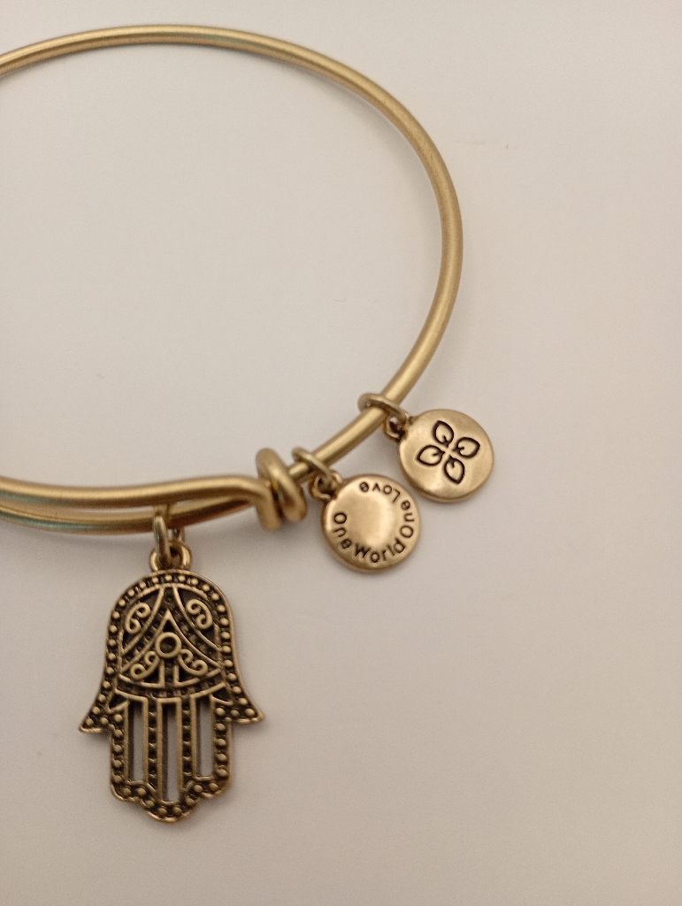 Urban Leaves ULBE005VG Bracelet Charm Gold Metal Bangle Hand Fatima Gold Women - Image 3