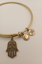 Urban Leaves ULBE005VG Bracelet Charm Gold Metal Bangle Hand Fatima Gold Women - Image 3