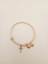 Urban Leaves ULBE001VG Bracelet Charm Gold Metal Bangle Cross Gold Tone Unisex - Image 2