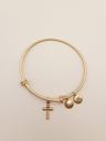 Urban Leaves ULBE001VG Bracelet Charm Gold Metal Bangle Cross Gold Tone Unisex - Image 2