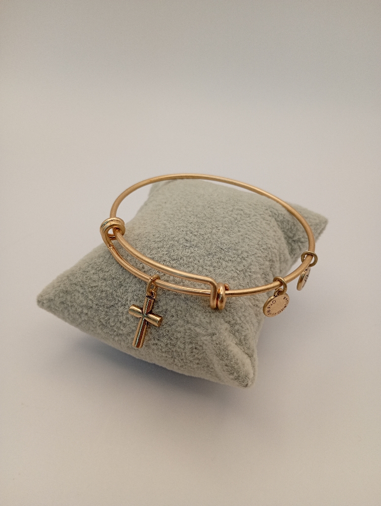 Urban Leaves ULBE001VG Bracelet Charm Gold Metal Bangle Cross Gold Tone Unisex - Image 6