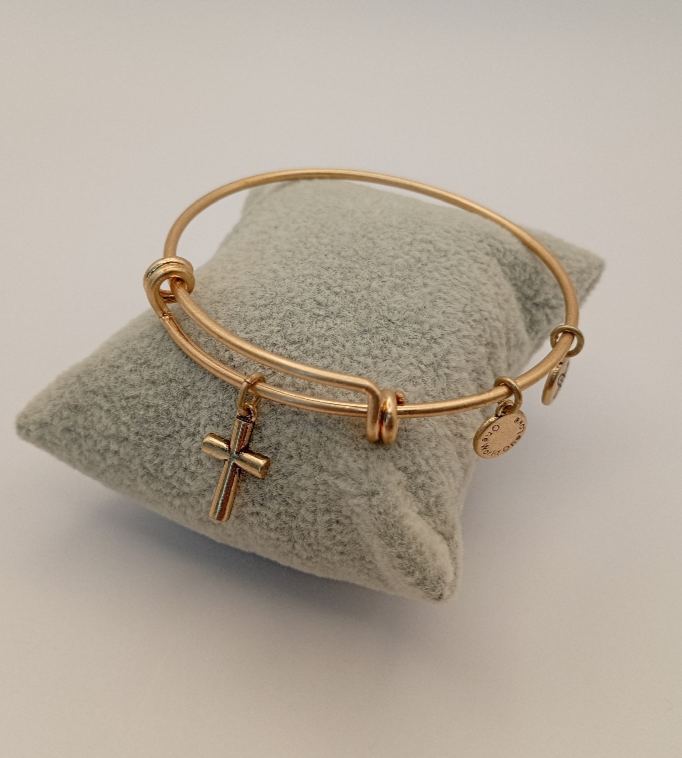 Urban Leaves ULBE001VG Bracelet Charm Gold Metal Bangle Cross Gold Tone Unisex - Image 6