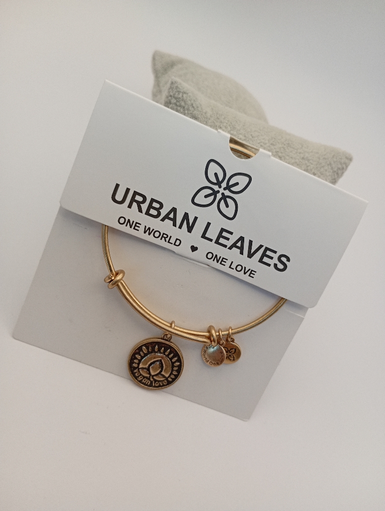 Urban Leaves ULSY006VG Bracelet Charm Gold Metal Bangle Gold Unisex - Image 1