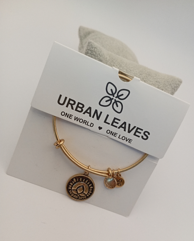 Urban Leaves ULSY006VG Bracelet Charm Gold Metal Bangle Gold Unisex - Image 1