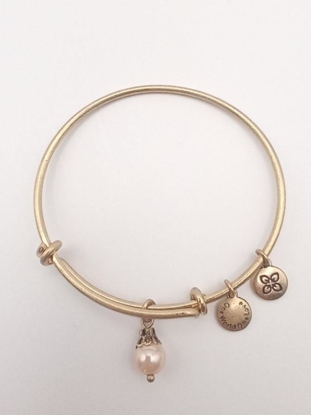 Urban Leaves ULGE009VG Bracelet Bangle Gold Metal Bangle Bright Pearl Gold Tone Women - Image 1