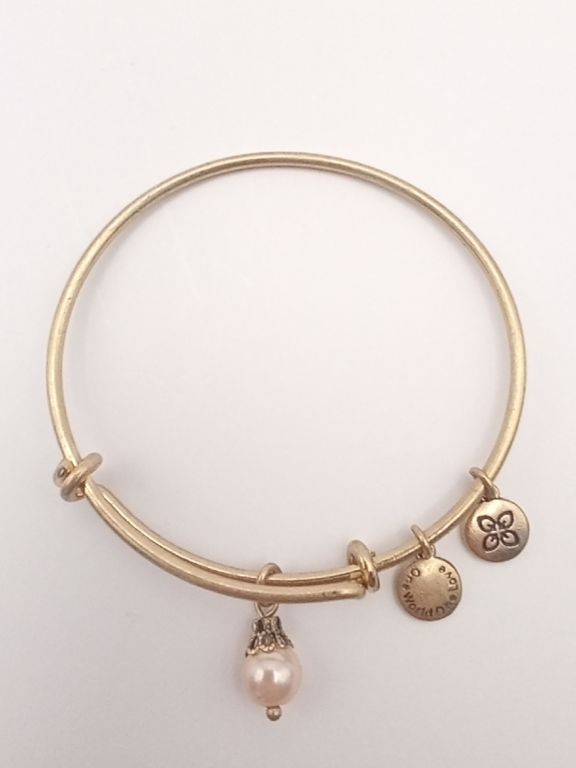 Urban Leaves ULGE009VG Bracelet Bangle Gold Metal Bangle Bright Pearl Gold Tone Women - Image 2