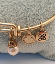 Urban Leaves ULGE009VG Bracelet Bangle Gold Metal Bangle Bright Pearl Gold Tone Women - Image 4