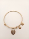 Urban Leaves ULSY005VG Bracelet Charm Gold Metal Bangle Heart Gold Tone Women - Image 2