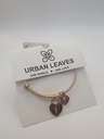 Urban Leaves ULSY005VG Bracelet Charm Gold Metal Bangle Heart Gold Tone Women - Image 5