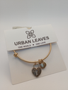 Urban Leaves ULSY005VG Bracelet Charm Gold Metal Bangle Heart Gold Tone Women - Image 6