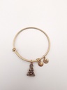 Urban Leaves ULBE003VG Bracelet Charm Gold Metal Bangle Buddha Vintage Gold Unisex - Image 1