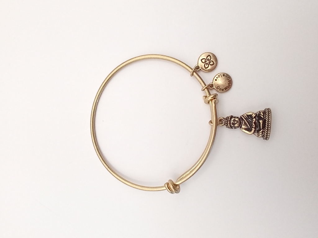 Urban Leaves ULBE003VG Bracelet Charm Gold Metal Bangle Buddha Vintage Gold Unisex - Image 2