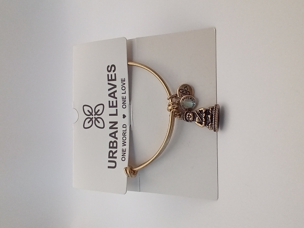 Urban Leaves ULBE003VG Bracelet Charm Gold Metal Bangle Buddha Vintage Gold Unisex - Image 5