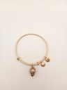 Urban Leaves ULFR002VG Bracelet Charm Gold Metal Bangle Strawberry Gold Unisex - Image 1